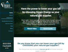 Tablet Screenshot of crownenergyny.com